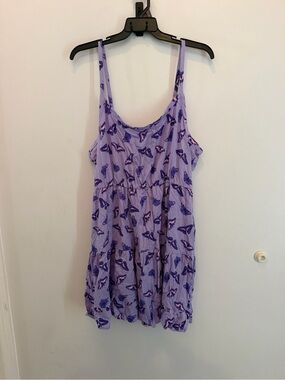 Hot Topic Lavender Butterfly Print Dress